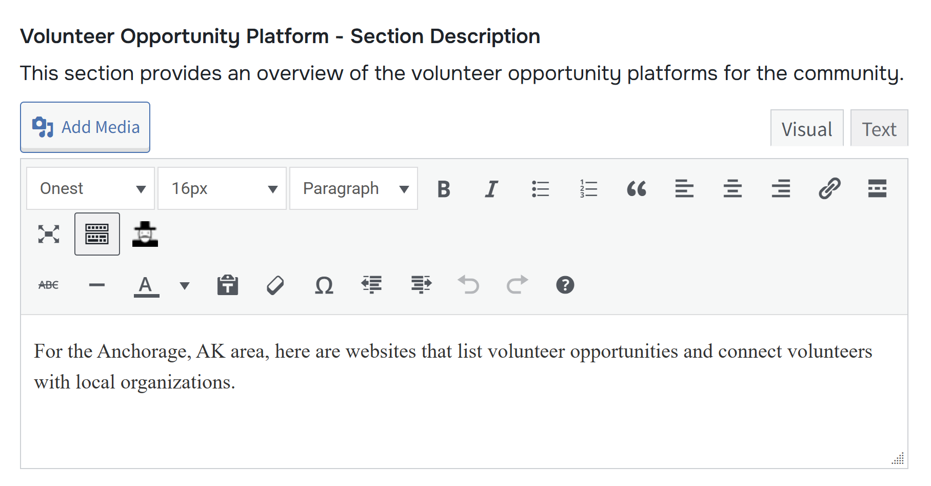 recommendchanges_volunteeringsites_sectiondescription