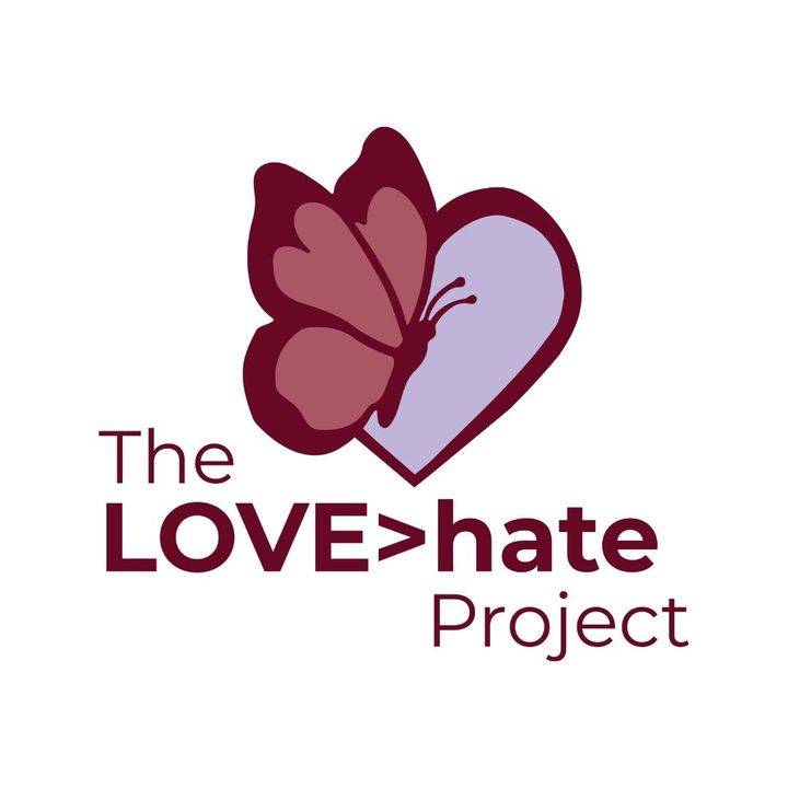 Logo for The LOVE>hate Project