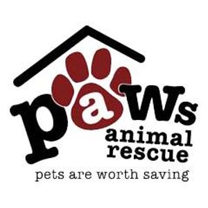 Logo for PAWS Animal Rescue